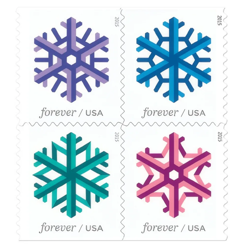 Geometric Snowflakes 2015 1 - Buy Postage Stamps Online Geometric Snowflakes 2015