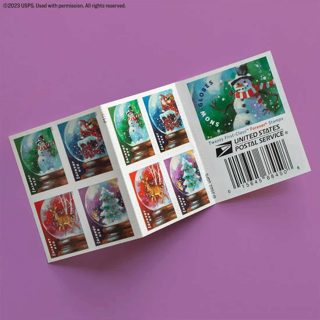 SnowGlobes2023-Booklet SnowGlobes2023 Booklet - Buy Postage Stamps Online